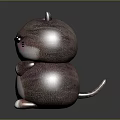 Modern Toy Muppet Toy Cat Pillow Muppet 3d model