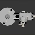 Industrial Mechanical Equipment With Rotary Base Metal Bracket And Precision Adjustment Knob