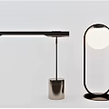 Modern Minimalist Desk Lamps With Sleek Long Arm And Circular Shade Design