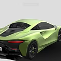 Green Two Door McLaren Sports Car With Sleek Design And Black Wheels