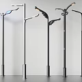 Stylish Modern Outdoor Street Lights Featuring Black Poles And Different Designs
