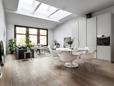 Nordic Restaurant 3d model