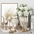 Books Vase Utensils Jewelry Ornaments 3d model