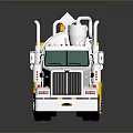 Silver And Yellow Utility Truck With Large Storage Tank For Industrial Transportation Use