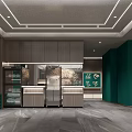 Modern Hotel Lobby Interior Design With Ceiling Lighting Chandelier Glass Railing And Staircase