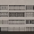 Decorative Iron Railings with Various Designs for Home Indoor Outdoor Use