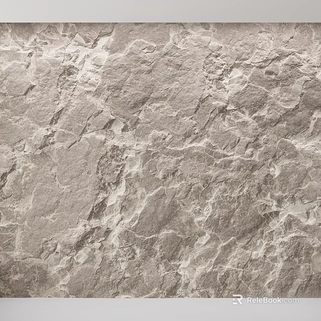 Gray Marble Texture Component With Natural Stone Pattern And Smooth Surface 3d model