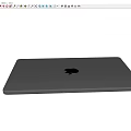 Modern Apple Laptop Computer Display Keyboard Tablet 3d model