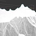 Alpine Microtopography Featuring Rocky Ridges Snow Covered Peaks And Textured Slopes