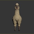 alpaca wool llama alpaca alpaca camel sheep humpless moose animal 3d model