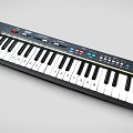 Musical Instrument CASIO Electronic Keyboard With Black And White Keys And Control Buttons 3d model