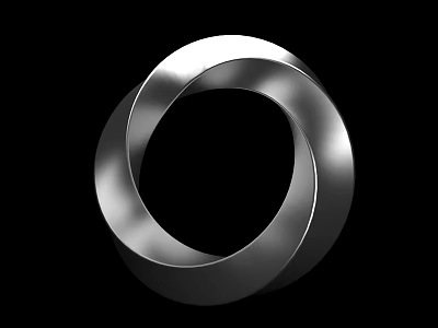 Modern Decorations Mobius Ring 3d model Modern Decorations Mobius Ring 3d model