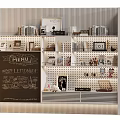 Cozy Modern Wooden Bookshelf with Books Decorations Photo Frames and Ornaments