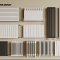 Various Home Heating Radiator Designs And Styles For Display Collection With Different Types 3d model