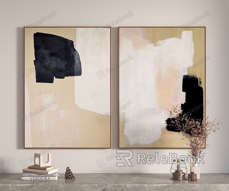 Modern abstract painting hanging painting decorative painting model