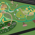 Modern Children's Play Area Mountain Paradise Children's Paradise 3d model