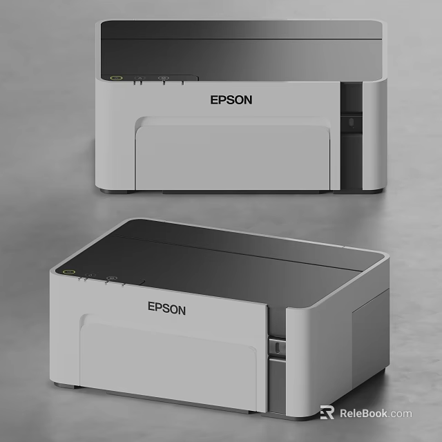 EPSON Office Printers With White Modern Design And Sleek Compact Structure For Efficient Office Work 3d model
