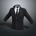 Stylish Black Zipper Jacket With White Shirt And Black Tie Outfit