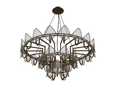 Post-modern crystal chandelier model