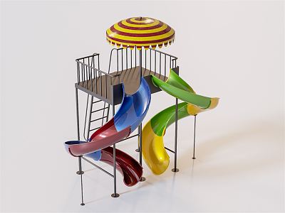 Modern slide children'slide 3d model