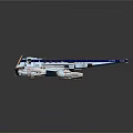 modern spaceship sentry ship sentry ship spacecraft 3d model