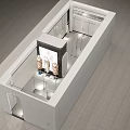 Luofei Clothing Store Modern Glass Facade Mannequin In Fashion Attire Clothing Racks And Display Areas