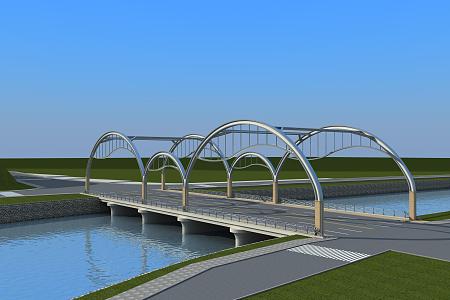 The Modern Bridge 3d model