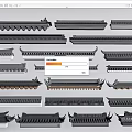 Chinese Eaves Building Cornice 3d model