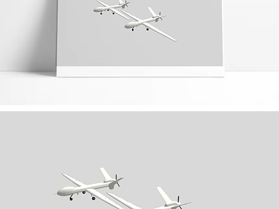 Smart Drones Flying in Formation for Aerial Reconnaissance Mission 3d model