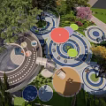 Modern Children's Play Area Bubble Theme Park Bubble Climbing Frame Mori Adventure Park Log Theme Park Amusement Equipment 3d model