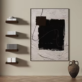 Quiet Light Luxury Decorative Painting 3d model