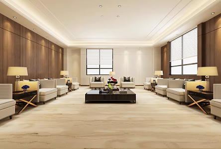 New Chinese Reception Room 3d model
