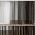 Modern Curtains With Sheer And Textured Gray Brown Fabric Layers For Home Decor