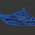 Luxury Black And Gold Decorative Yacht With MAYA Name And Elegant Details