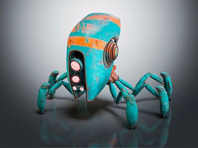 Industrial LOFT robot spider robot spider robot 3d model