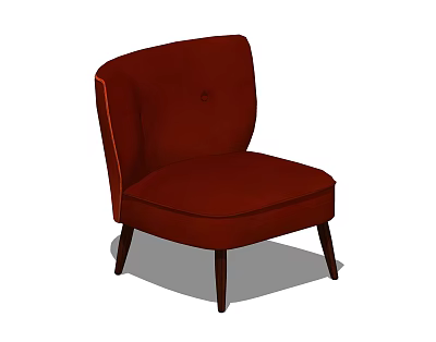 Modern Sofa Chair Fabric Single Chair 3d model Modern Sofa Chair Fabric Single Chair 3d model