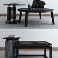 Modern coffee table coffee table combination 3d model