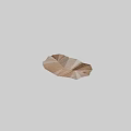 Square Rug With Modern Geometric Pattern In Beige Brown Pink Tones