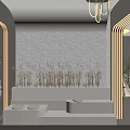 Modern Beauty Salon Interior Design With Reception Counter Mirrors Decorative Lighting And Elegant Decor