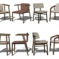 Modern Dining Chairs With Wooden Frame Upholstered Seats And Various Stylish Designs