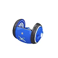 Blue And Black Electric Unicycle With Modern Wheel Design And Compact Structure