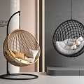 Hanging Chair Rocket Chair Indoor 3d model