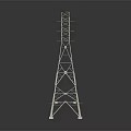 Road Infrastructure Electricity Pylon Metal Structure With Support Arms And Base Design