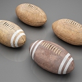 Vintage Rugby American Rugby Sports Equipment Rugby 3d model