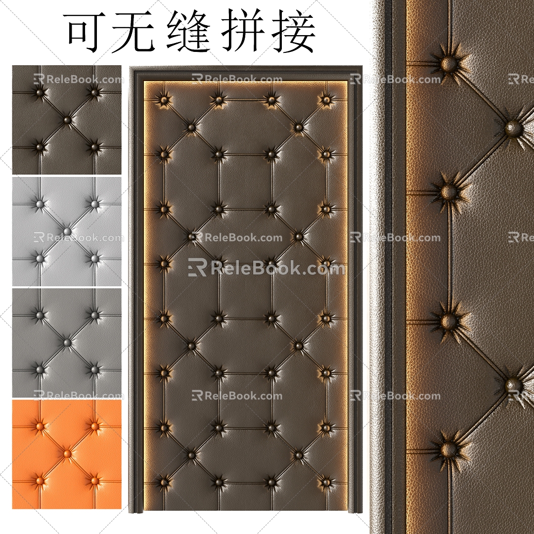 Leather Hardpack Background Wall model