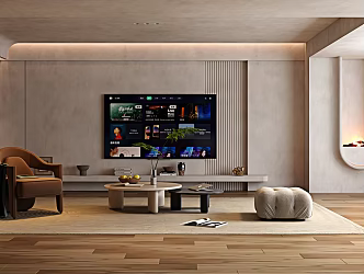 Modern TV Background Wall Home Living Room TV Wall Background Wall 3d model