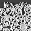 European-style carved component top component gypsum parquet lamp panel 3d model
