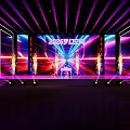 2023 Vibrant Stage Design With Colorful Lights Fireworks Steps And Large Screen