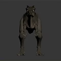 Detailed 3D Dinosaur Character Model With Spiked Head And Scaly Skin