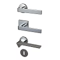 Modern Door Handles In Various Styles With Chrome Finish And Sleek Design